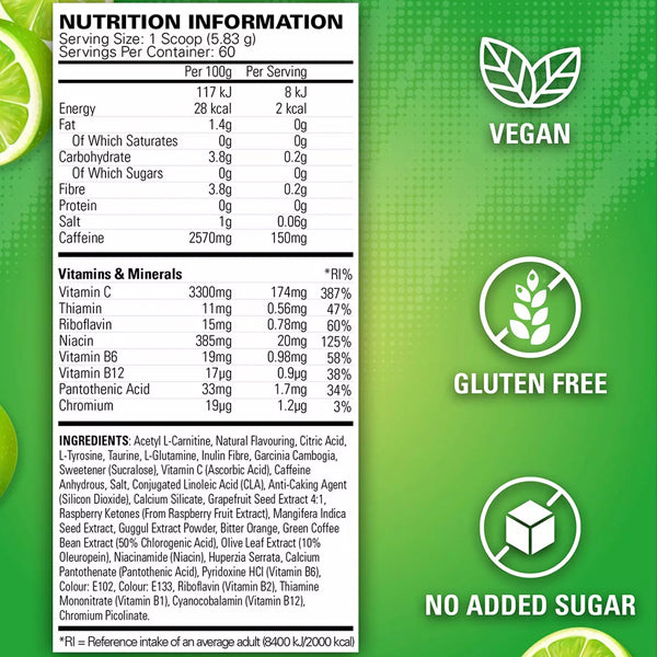 EHP Labs OxyShred Thermogenic Fat Burner 60 Servings