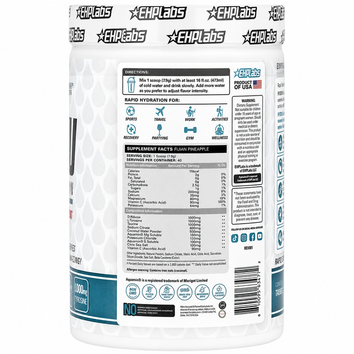 EHP Labs Hydreau Sports Hydration 40 Servings