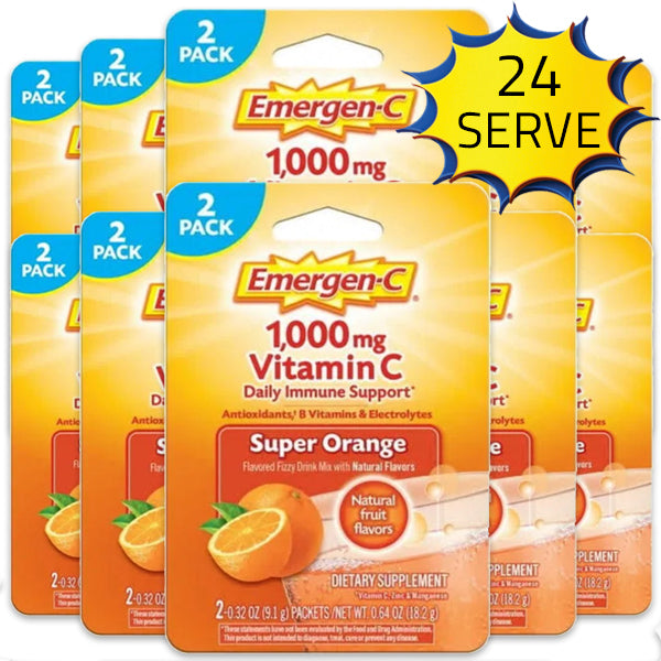 Emergen-C 1,000mg Vitamin C Daily Immune Support 12 x 2pk
