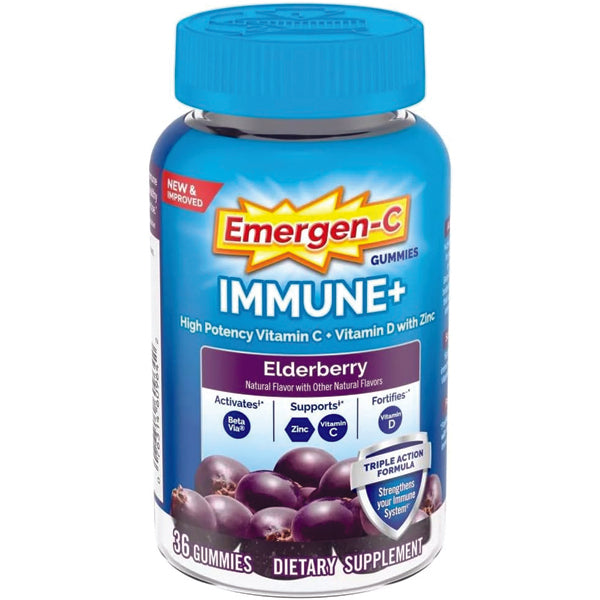 Emergen-C Immune+ Elderberry Gummies