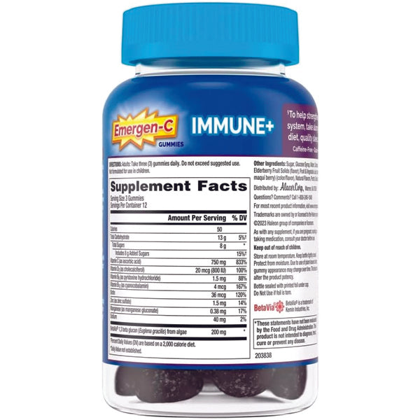 Emergen-C Immune+ Elderberry Gummies