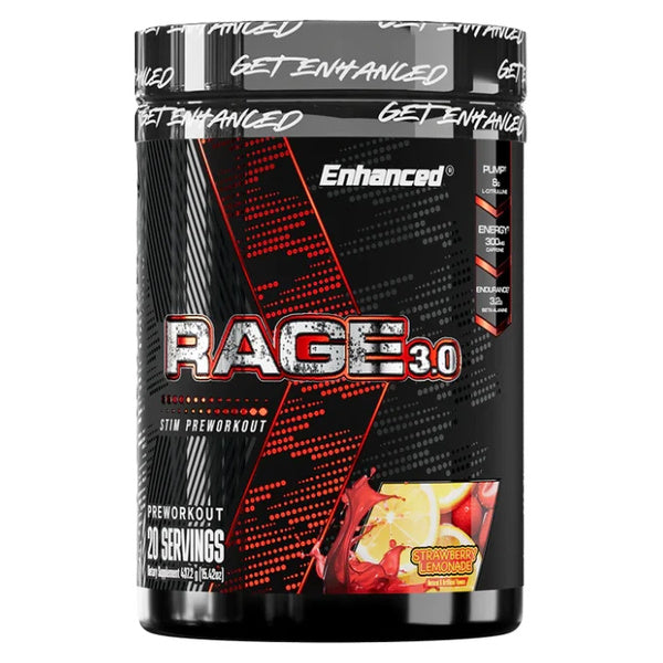 Enhanced Labs Rage 3.0 Stim Pre Workout 20 Servings