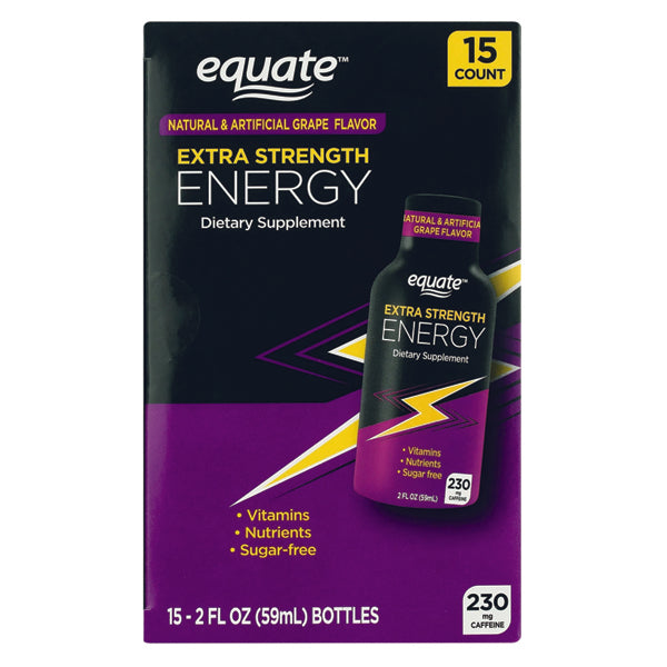 Equate Extra Strength 2oz Energy Shots 15pk