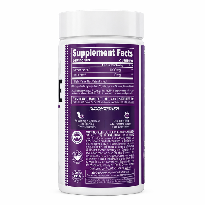Finaflex Berberine Glucose Metabolism Support 60 Capsules