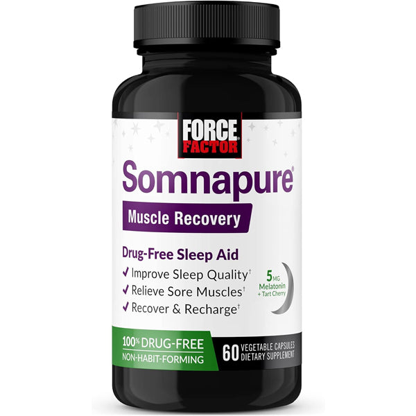 2 x 60 Capsules Force Factor Somnapure Muscle Recovery Sleep Aid