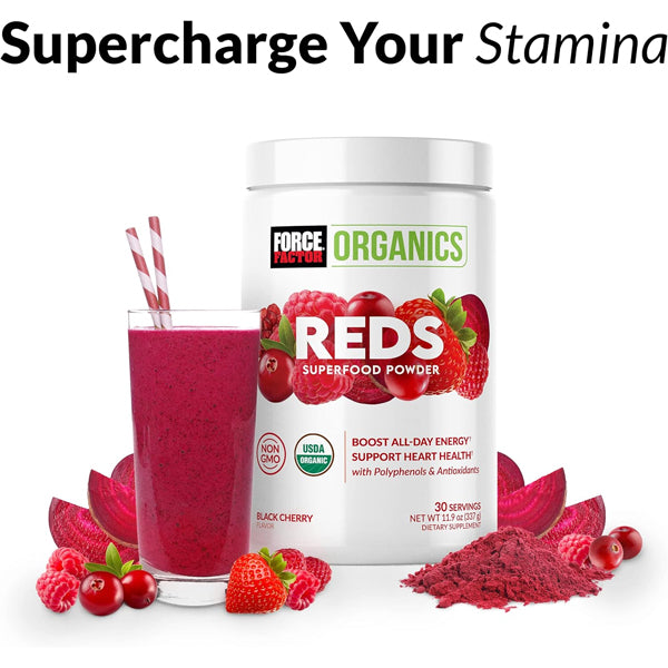 2 x 30 Servings Force Factor Organics Reds Superfoods