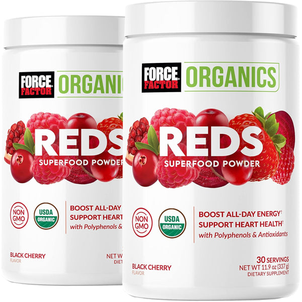 2 x 30 Servings Force Factor Organics Reds Superfoods