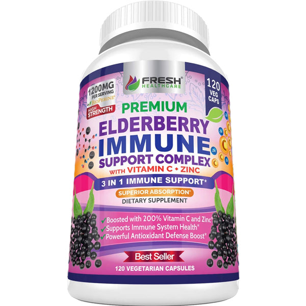 Fresh Healthcare Elderberry Immune Support Complex Capsules