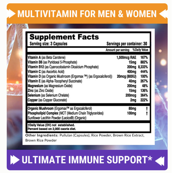 Fresh Healthcare Immune Support Multivitamin ABCDE Capsules