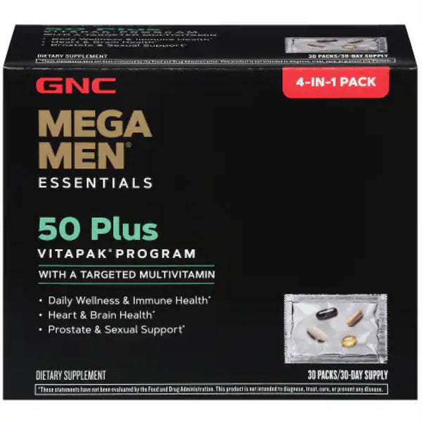 GNC Mega Men Essentials 50 Plus Vitapaks