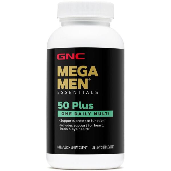 2 x 60 Caplets GNC Mega Men Essentials 50 Plus Daily Multi