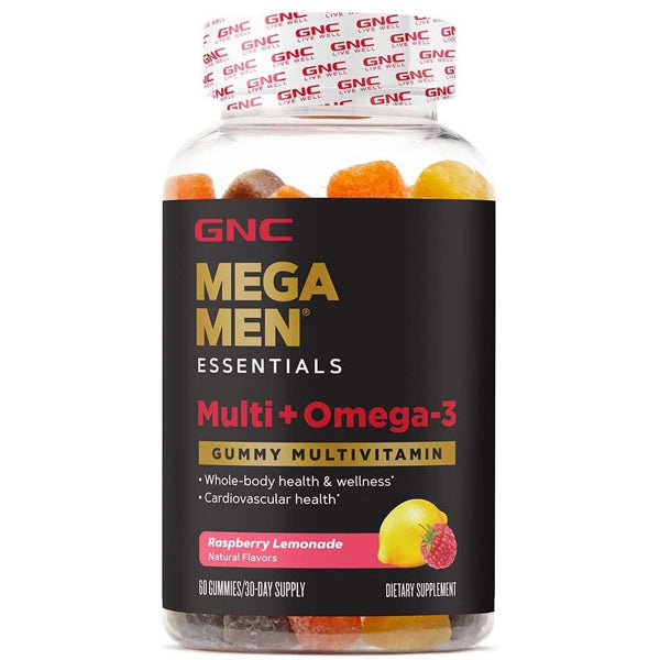 GNC Mega Men Essentials Multi + Omega-3 Gummies