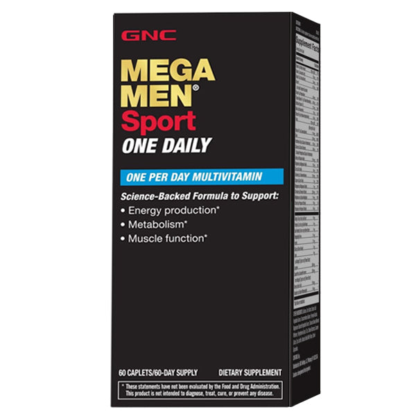 GNC Mega Men Sport One Daily Multivitamin Caplets