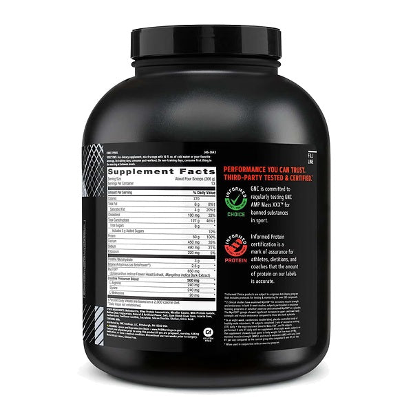 GNC AMP Mass XXX Gainer 6lbs