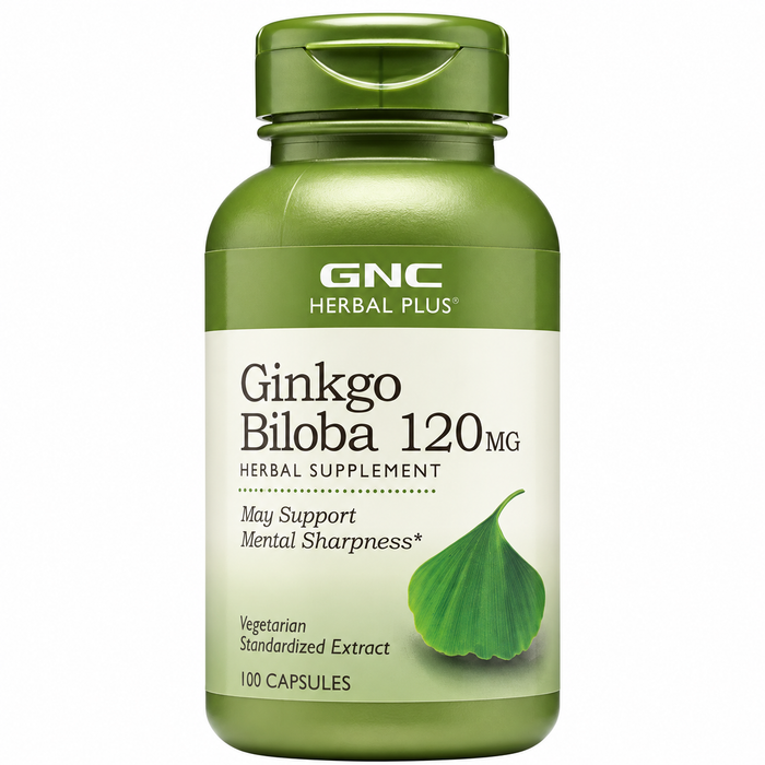 GNC Ginkgo Biloba 120mg 100 Capsules