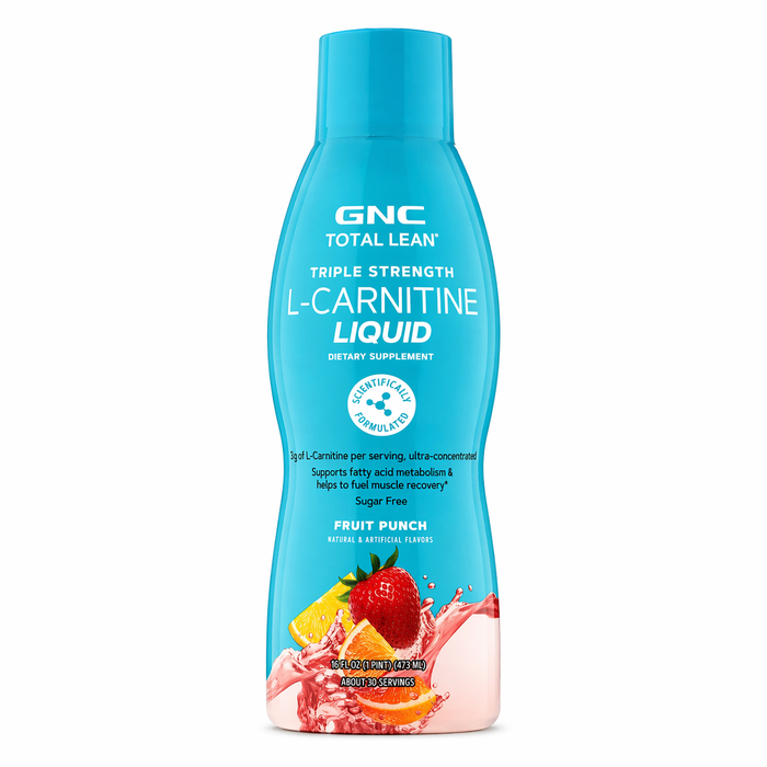GNC Total Lean Triple Strength 3000mg L-Carnitine Liquid 16oz