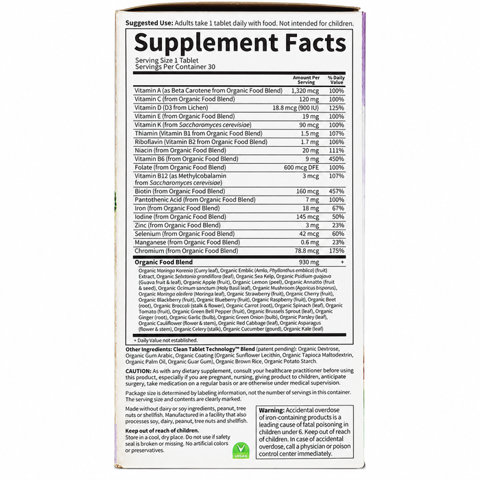Garden Of Life MyKind Organics Prenatal Once Daily 30 Capsules