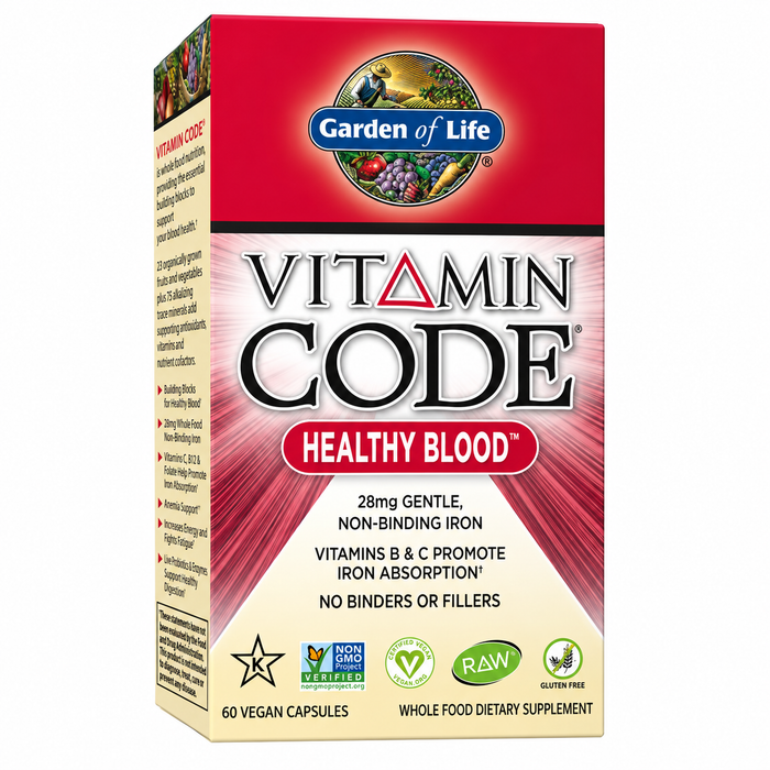 Garden Of Life Vitamin Code Healthy Blood 60 Capsules