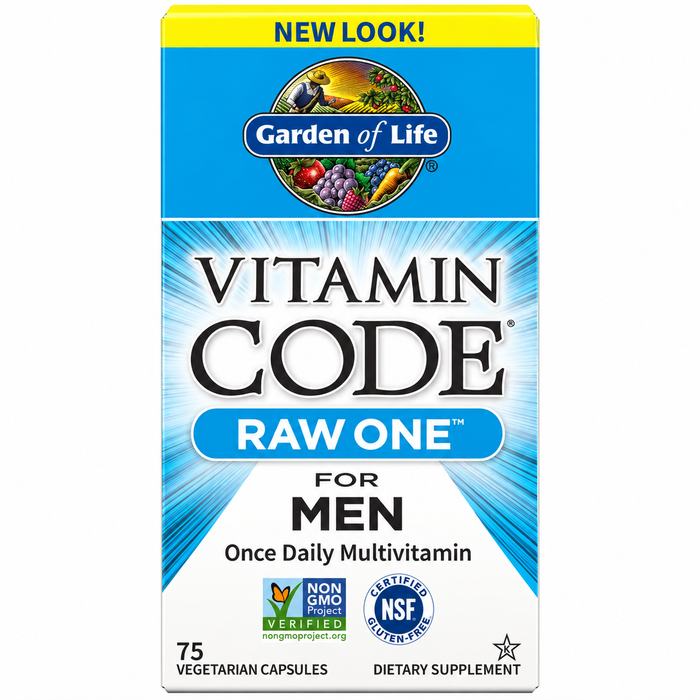 Garden Of Life Vitamin Code Raw One for Men 75 Capsules