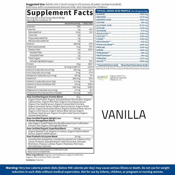 Garden Of Life Raw Organic Fit Protein 20 Servings