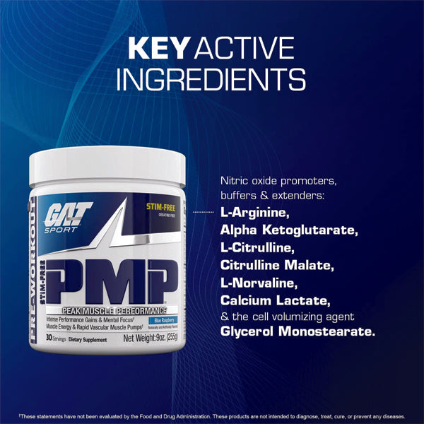 GAT Sport PMP Stim-Free 30 Servings