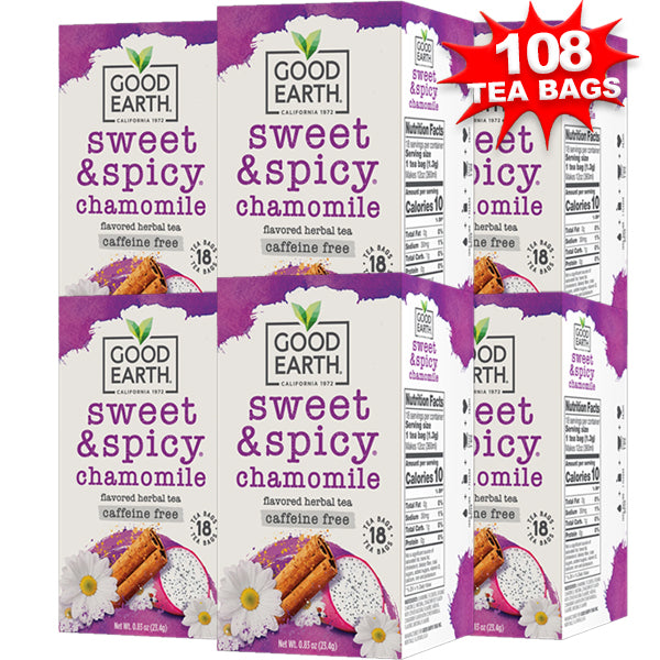 Good Earth Sweet & Spicy Blends Tea 108pk