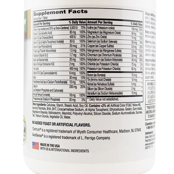 Goodsense Adult Health Centry Multivitamin 300 Tablets
