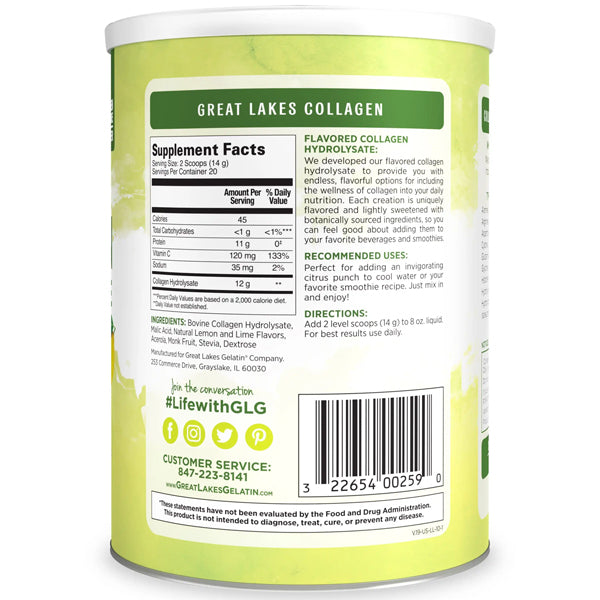 Great Lakes Collagen Hydrolysate 10oz