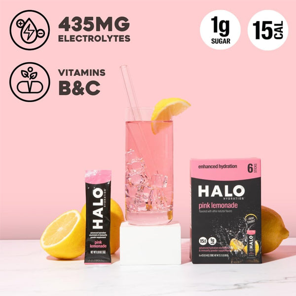 Halo Hydration Advanced Electrolyte Drink Mix Singles 6pk