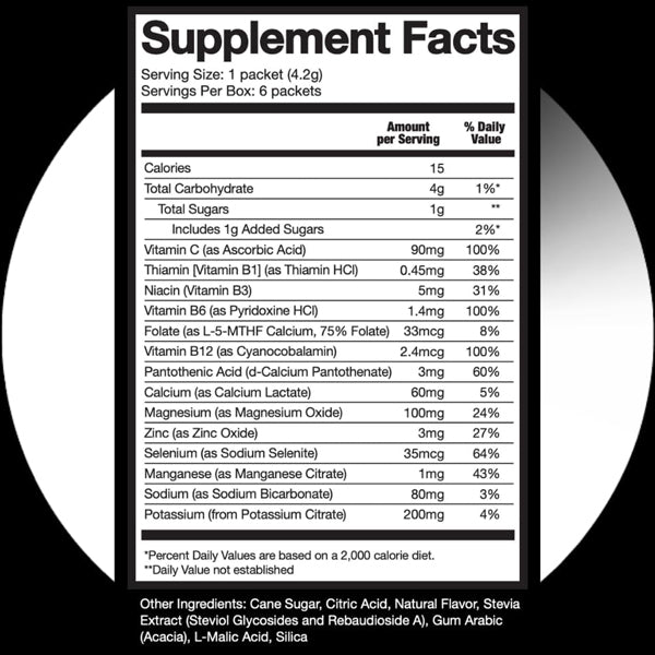 Halo Hydration Advanced Electrolyte Drink Mix Singles 6pk