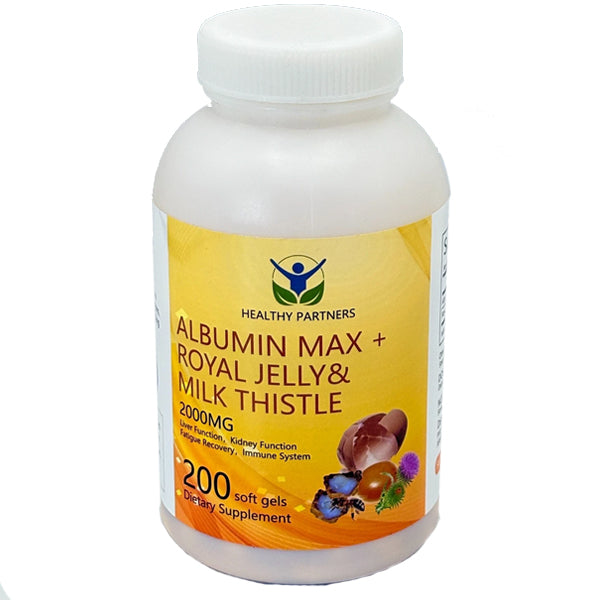 Healthy Partners Albumin Max + Royal Jelly & Milk Thistle Soft Gels