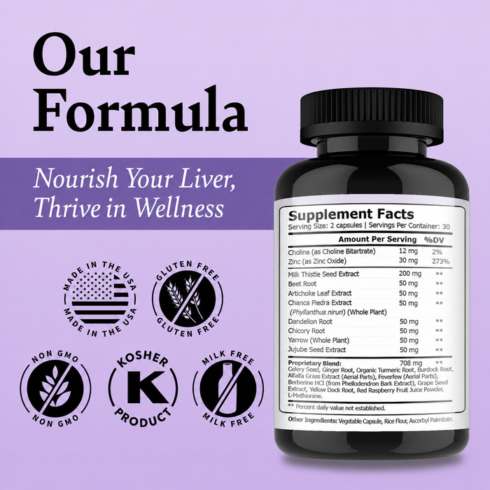 Healthy Day Liver Support with Milk Thistle 60 Capsules
