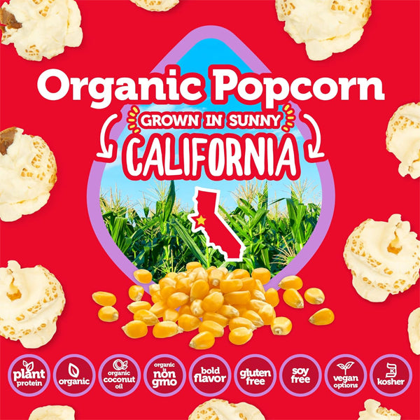 8 x 1oz IWON Organics Protein Popcorn