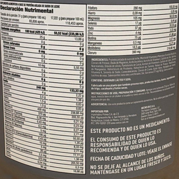 Nature's Best Isopure Isolate Protein 4.5lbs (ESP)