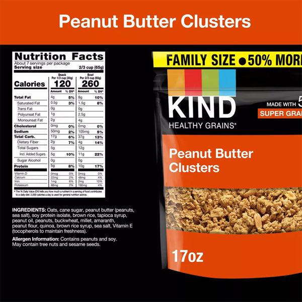 Kind Healthy Grains Granola Clusters 17oz