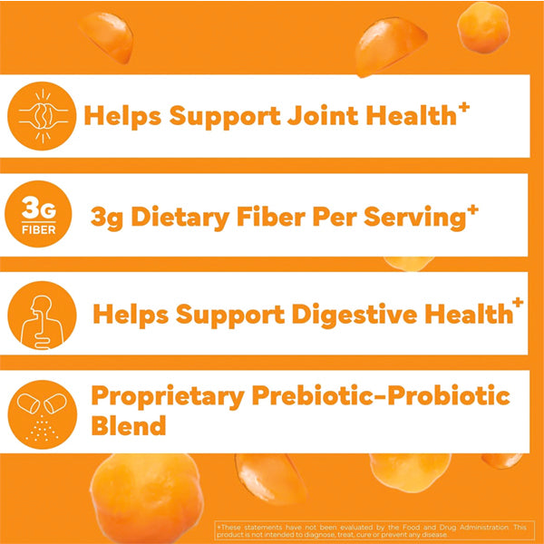 Konsyl Gut Health Turmeric Ginger Fiber Gummies