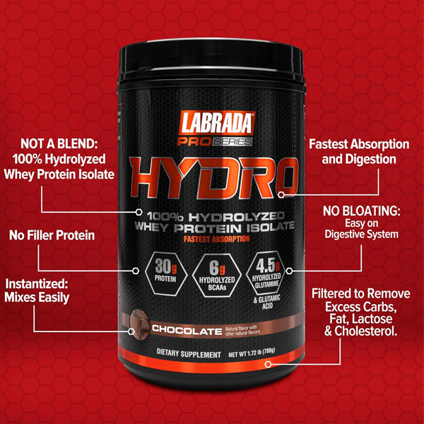 Labrada Pro Series 100% Hydro Whey Protein Isolate 1.7lbs