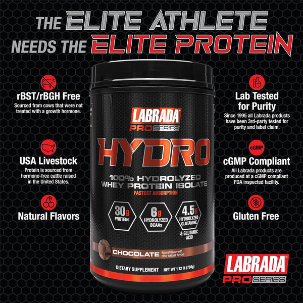 Labrada Pro Series 100% Hydro Whey Protein Isolate 1.7lbs