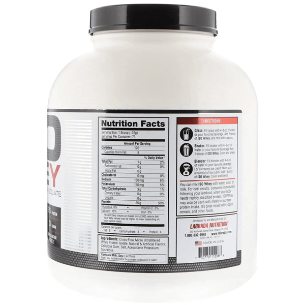 Labrada 100% ISO Whey Protein Isolate 5lbs