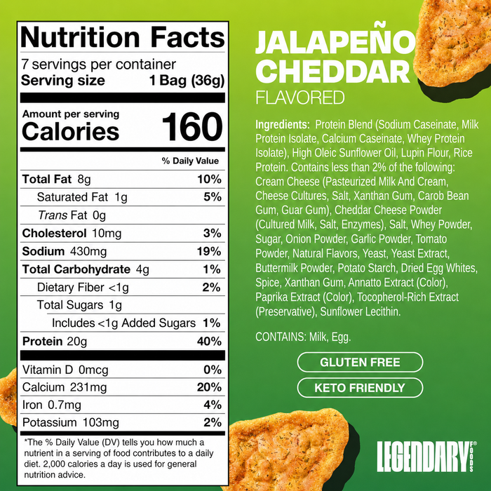 Legendary Foods Popped Protein Chips 7pk