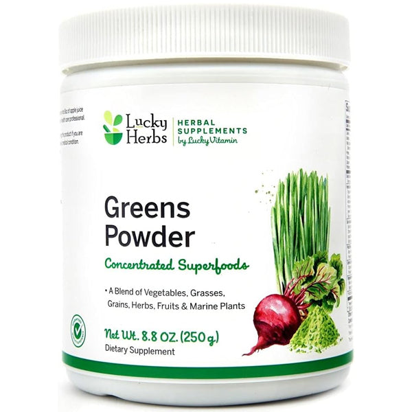 2 x 250g Lucky Herbs Greens Powder Concentrated Superfood