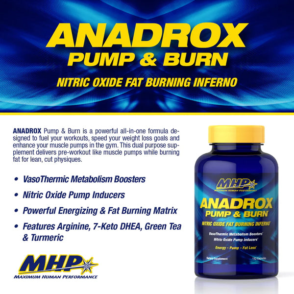 MHP Anadrox Pump & Burn Capsules