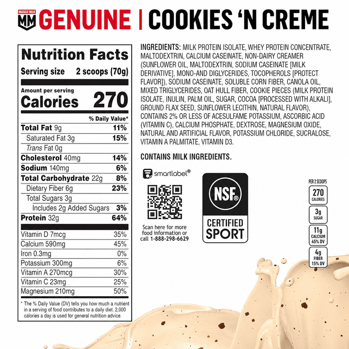 CytoSport Muscle Milk Genuine Protein Powder 5lbs