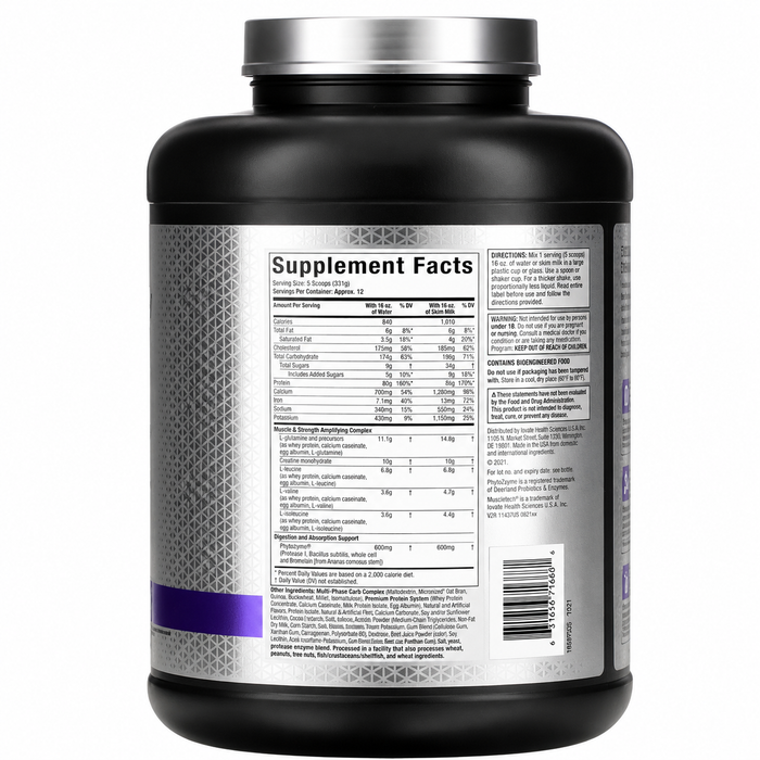 MuscleTech Mass Tech Elite Gainer 6lbs