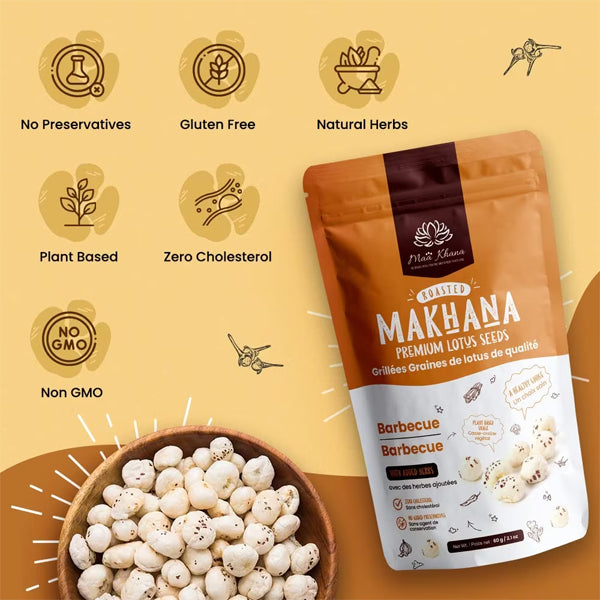 Maa Khana Makhana Premium Lotus Seeds 6pk