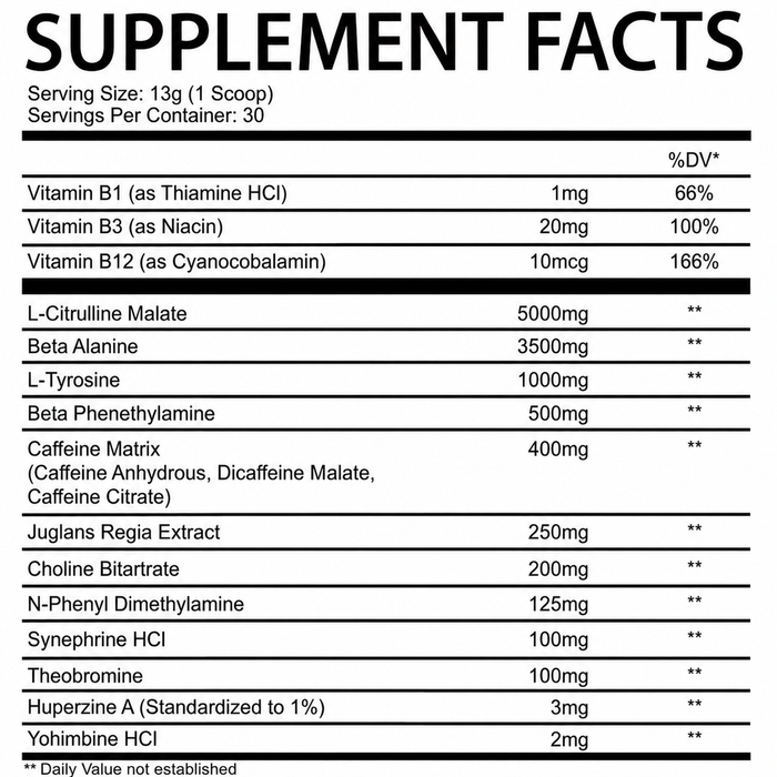 Mad House Chaotic Rage Pre-Workout 30 Servings