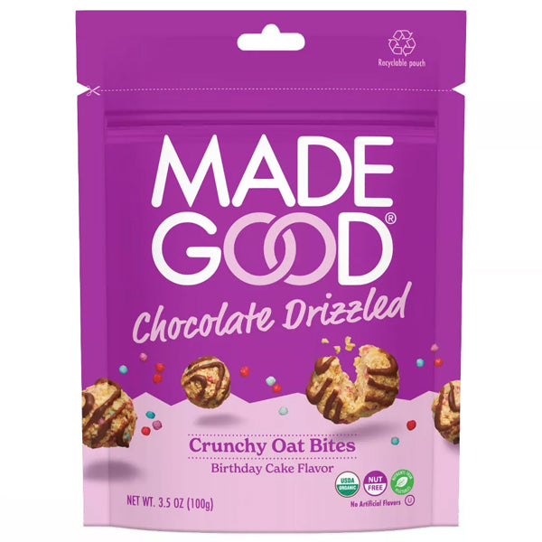 Made Good Chocolate Drizzled Crunchy Oat Bites 3.5oz