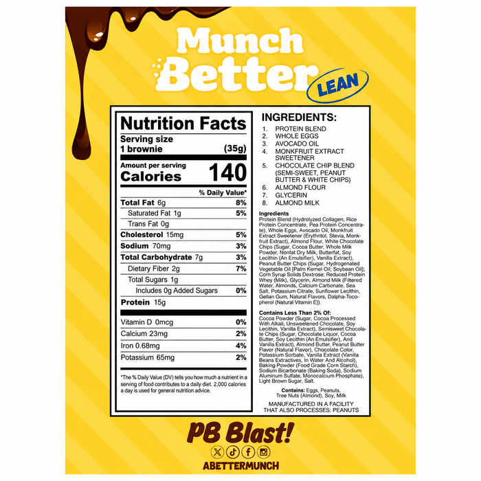 Munch Better Lean Protein Brownie 12pk