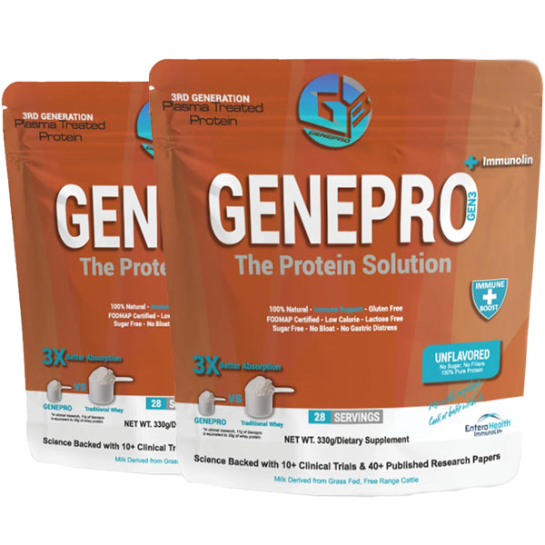 2 x 28 Servings Genepro Gen3 Protein +Immunolin