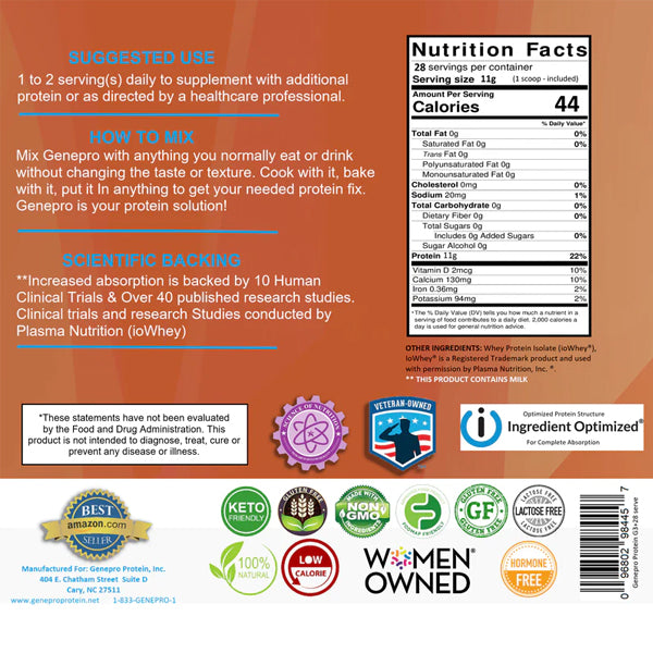 Genepro Gen3 Protein +Immunolin 28 Servings